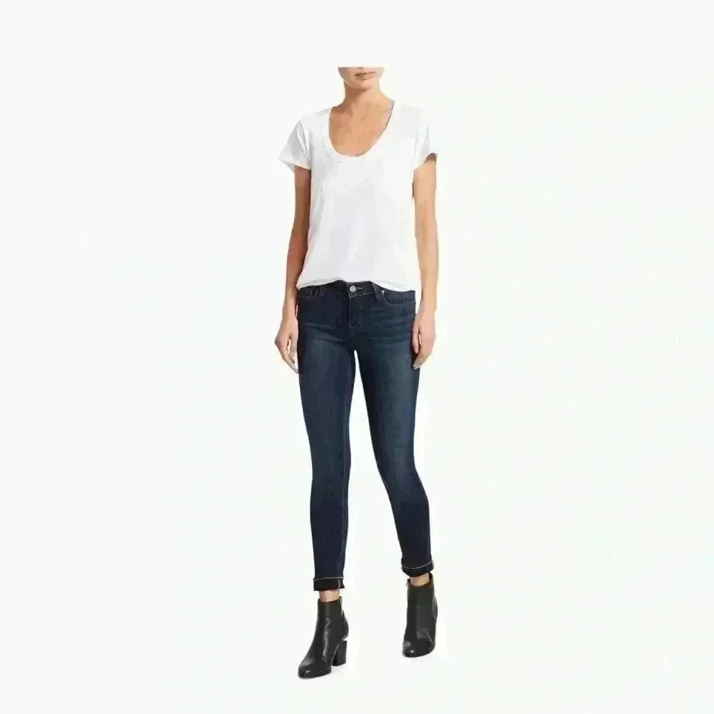 Paige Verdugo Transcend Mid-Rise Ankle Skinny Jeans size 31